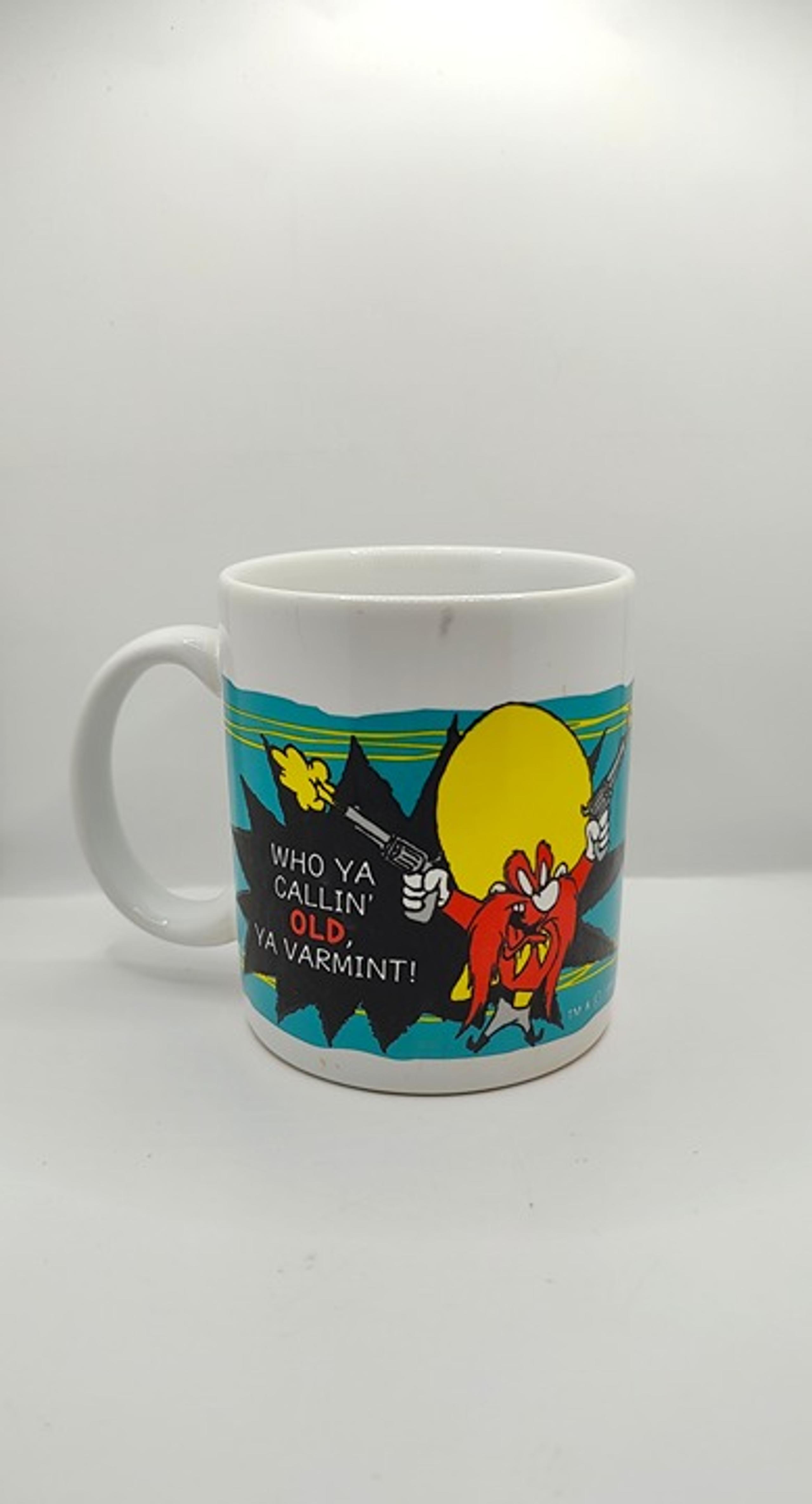 Warner Bros Hallmark 90s Yosemite Sam Bugs Bunny Coffee Mug