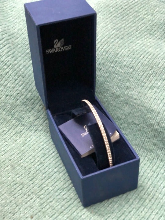 Swarovski Rare Bangle - White - Rhodium Plated