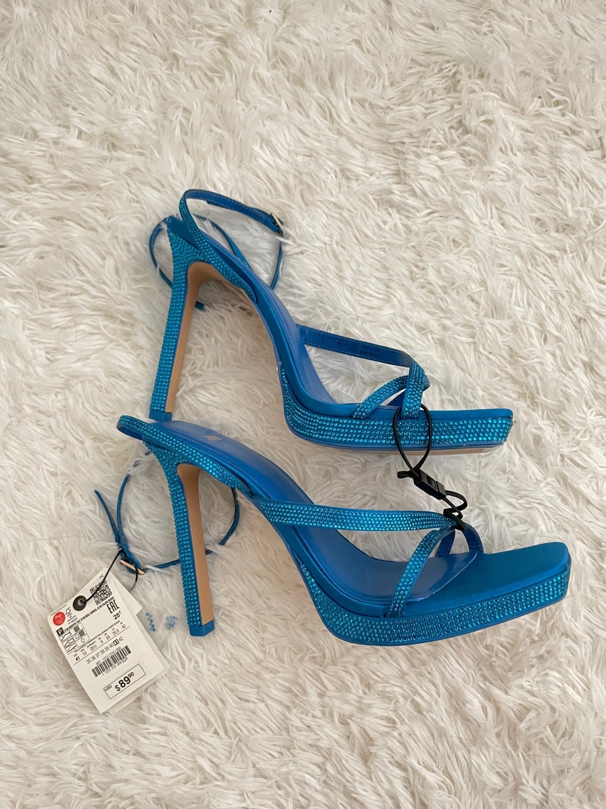 ZARA blue stiletto heels