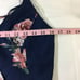 LULUS SZ XS Elegantly Inclined Navy Blue Floral Print Wrap Maxi Dress NEW B152