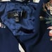 LULUS SZ XS Elegantly Inclined Navy Blue Floral Print Wrap Maxi Dress NEW B152