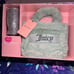 NWT-JUICY COUTURE FAUX FUR MINI TOTE & SPARKLY BARREL COIN PURSE SET