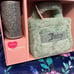 NWT-JUICY COUTURE FAUX FUR MINI TOTE & SPARKLY BARREL COIN PURSE SET