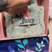 NWT-JUICY COUTURE FAUX FUR MINI TOTE & SPARKLY BARREL COIN PURSE SET