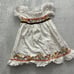 American Girl Doll 18 Julie Birthday Dress White Flower Brown Orange Maxi