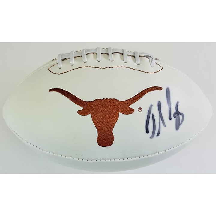 JAMAAL CHARLES SIGNED TEXAS LONGHORNS LOGO FOOTBALL KC CHIEFS AUTOGRAPH COA J2