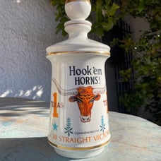 Bevo Texas Longhorns Old Fitzgerald Decanter Longhorn Gift Present