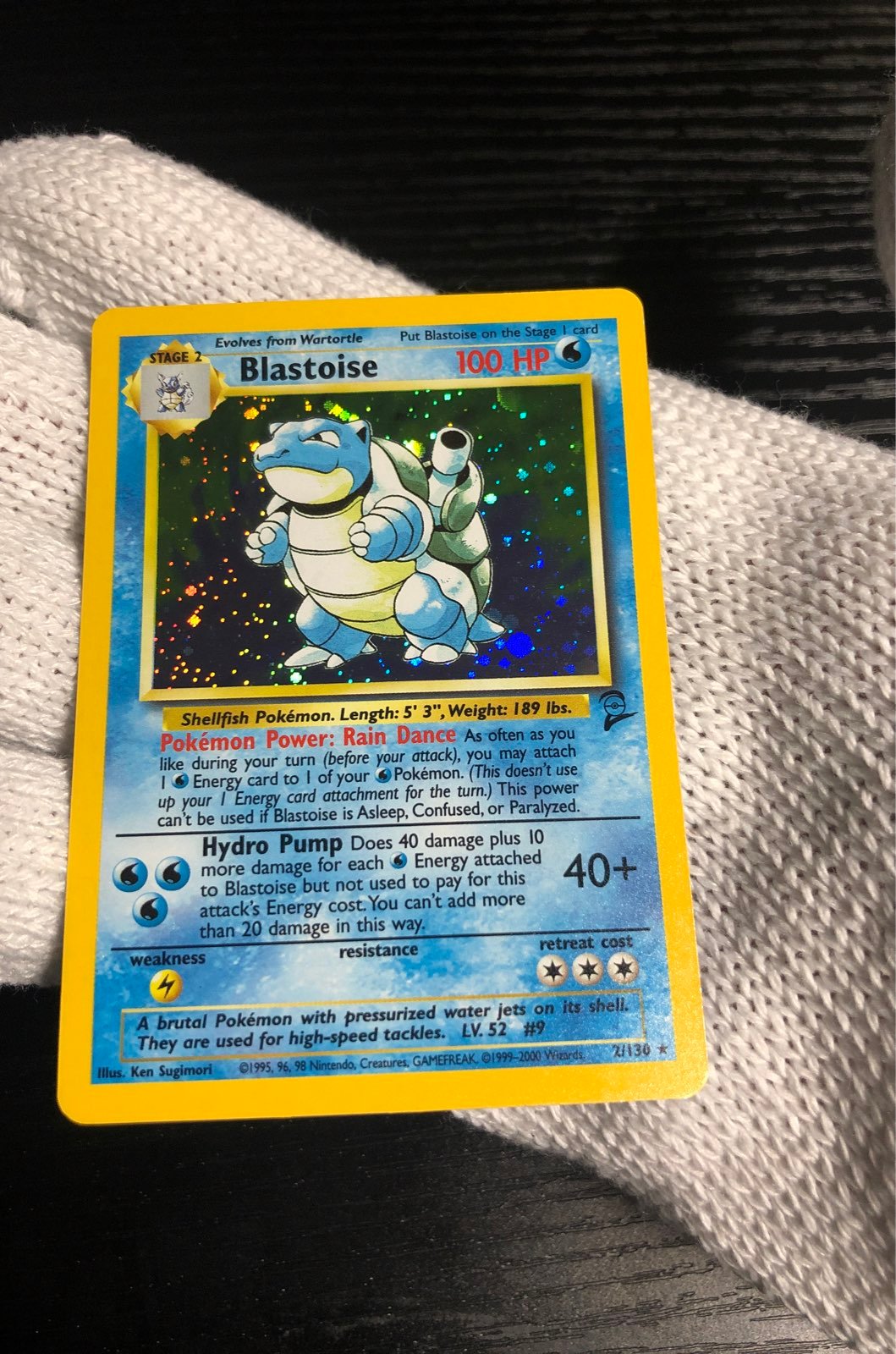 Pokemon BLASTOISE HOLO BASE SET II