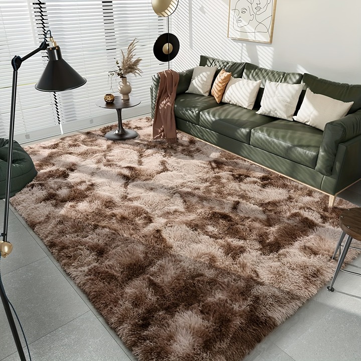 1pc Silk Fur Material,Long Plush Living Room Bedroom Sofa Bedside Padded -dfjwer
