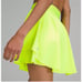 Lululemon Court Rival Perforated HR Skirt Beautiful Highlight Yellow Rare Size 2