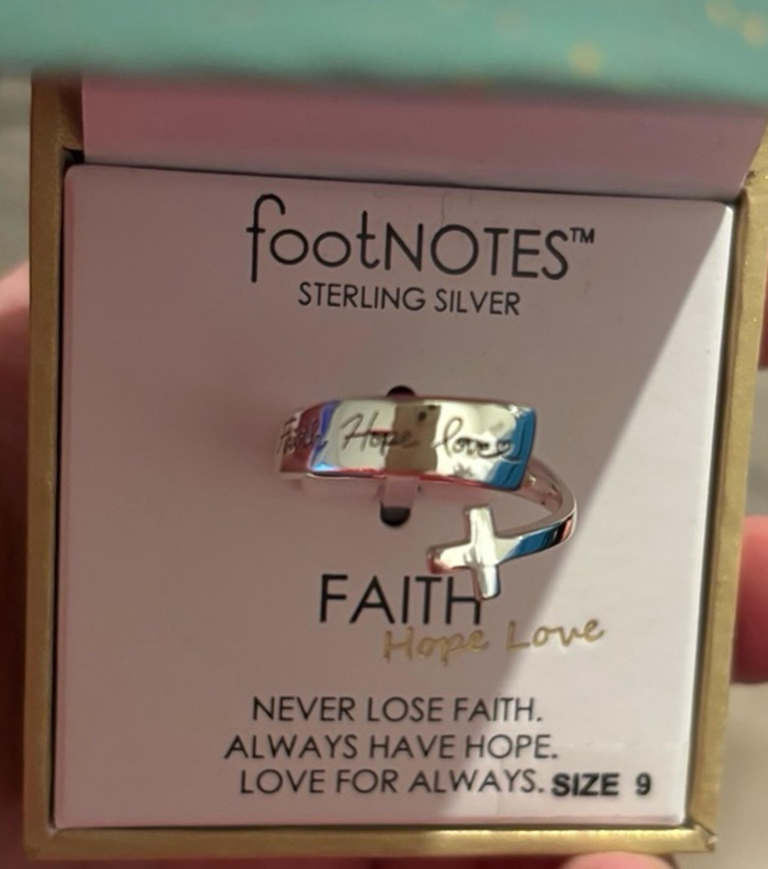 Faith love hope ring