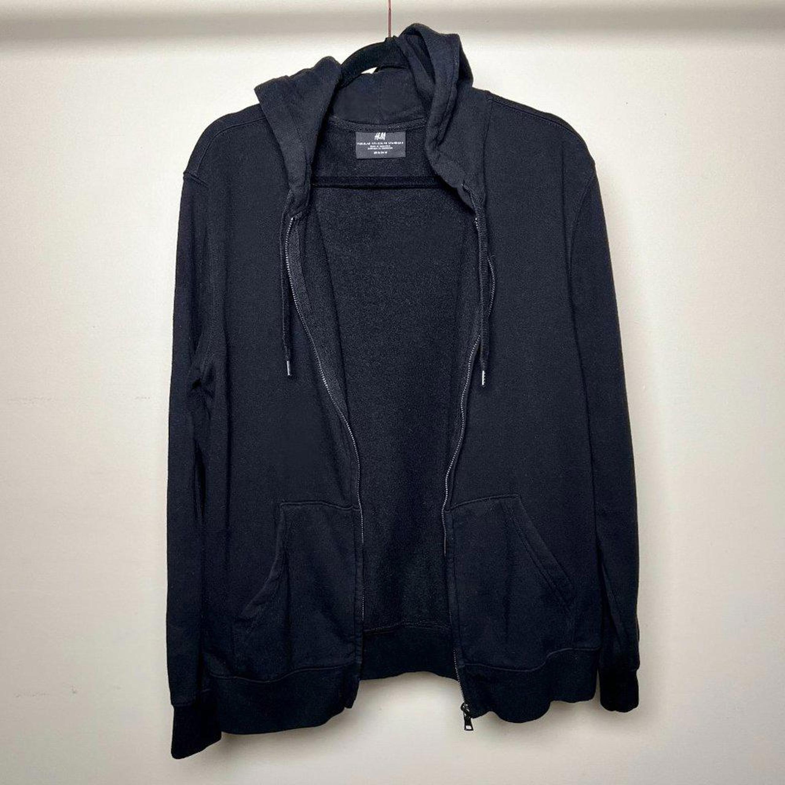 H&M Men's Regular Fit Black Hoodie