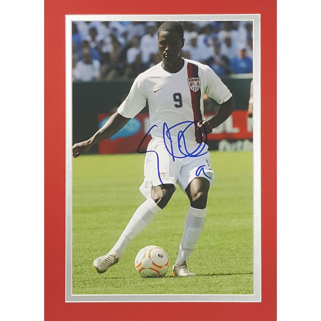 Eddie Johnson Signed Autographed 8x10 Matted Team USA