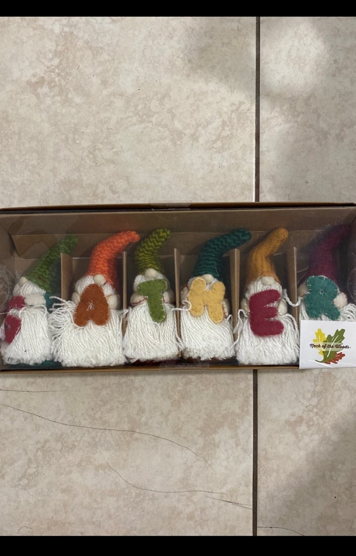 Thanksgiving Gnome GATHER Wool Garland