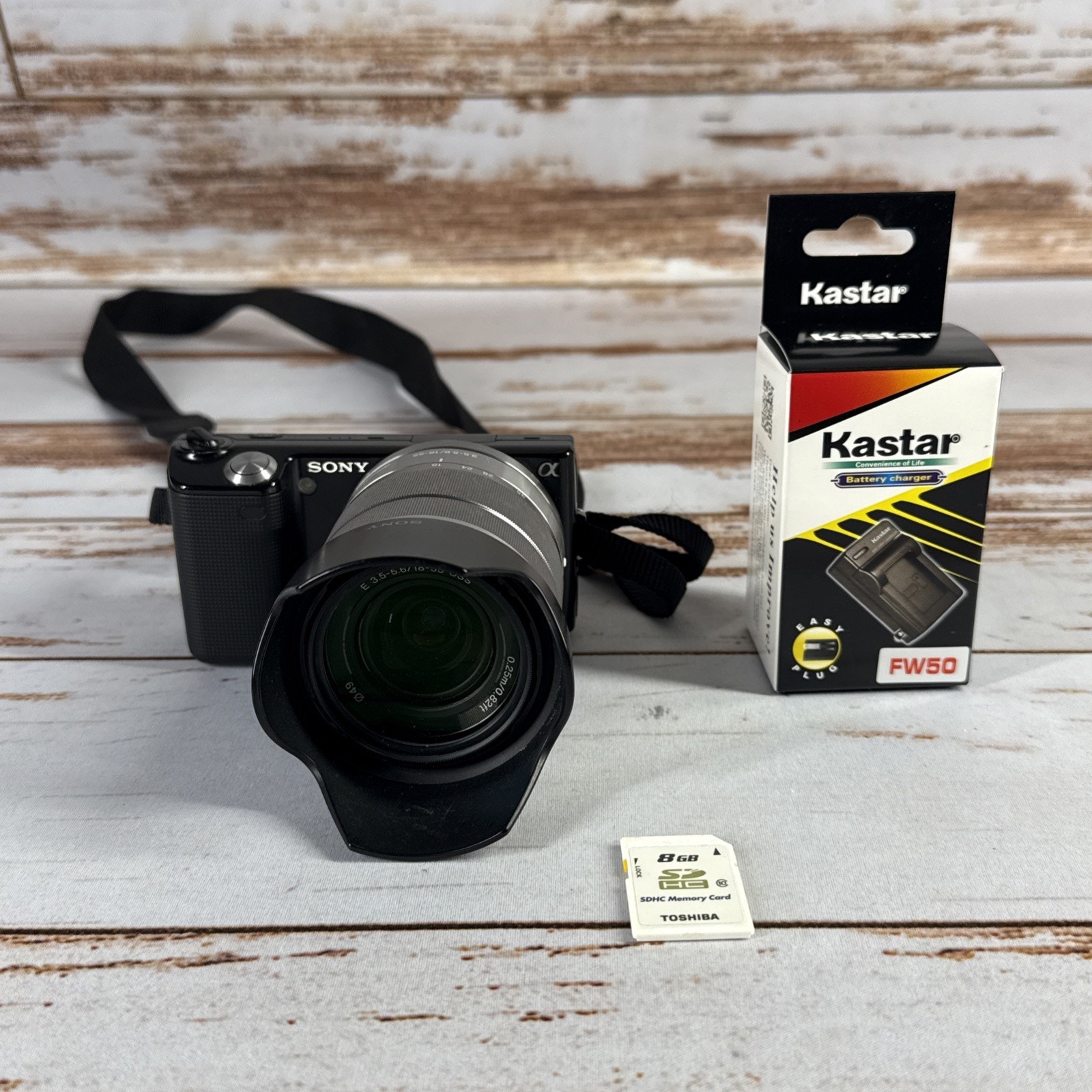 Sony Alpha NEX-5 16.1MP Mirrorless Camera Kit w/ 18-55mm Lens - Black