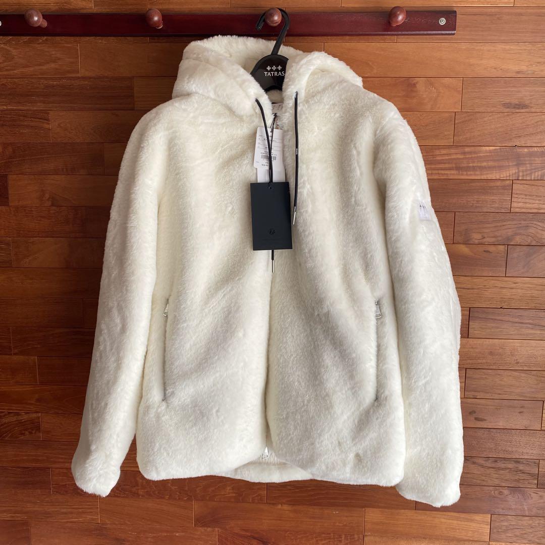 【TATRAS】TATRAS BOMOS Fur Hoodie White Size 1 Brand New