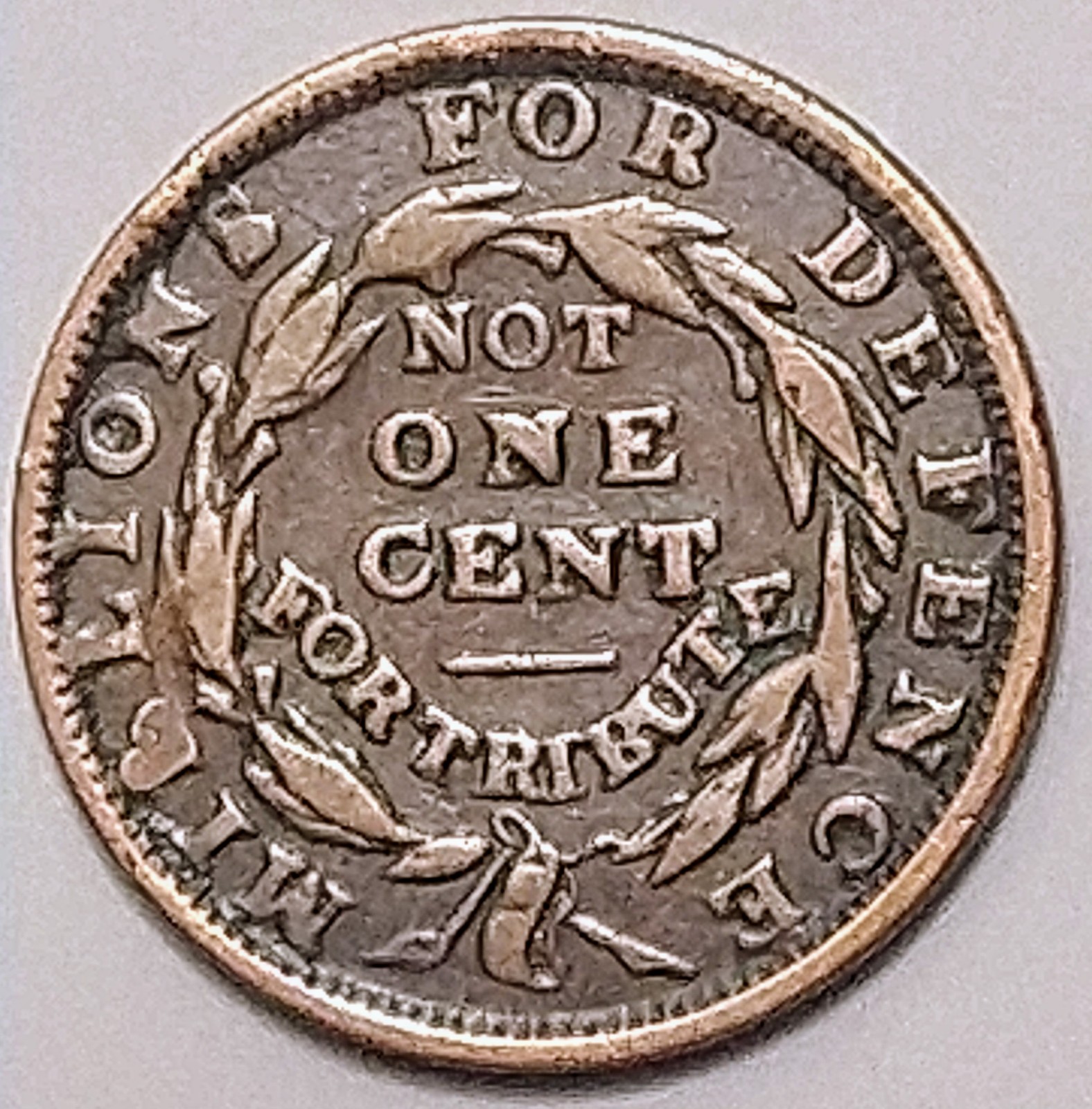 Rare Not One Cent 1841 Hard Time Token USA Genuine Nice rarely seen Historically