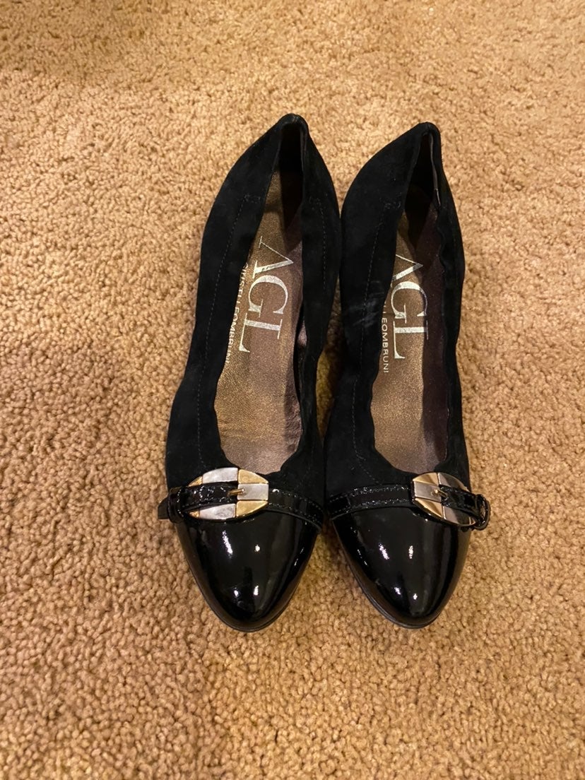 AGL Wedge Heels Black