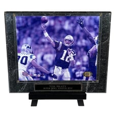 TOM BRADY NFL NEW ENGLAND PATRIOTS PHOTO FILE 8 X 10 PLAQUE SUPER BOWL XXXVIII