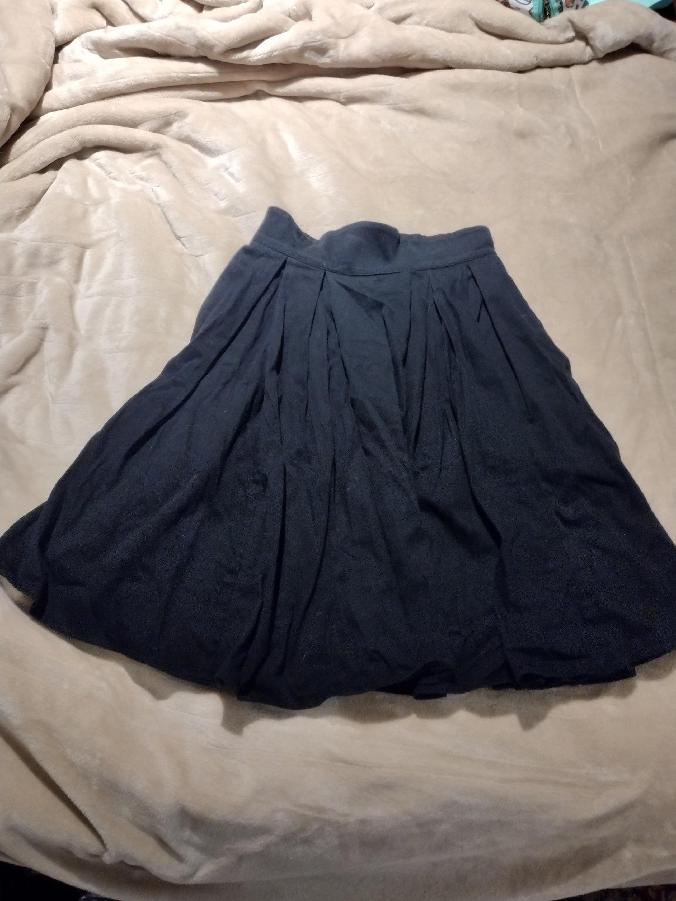 Laura Byrnes California Little Jun Skirt Black pinup couture full circle retro