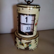 Rare Vintage West German PLATO Flip Clock Fair cond.