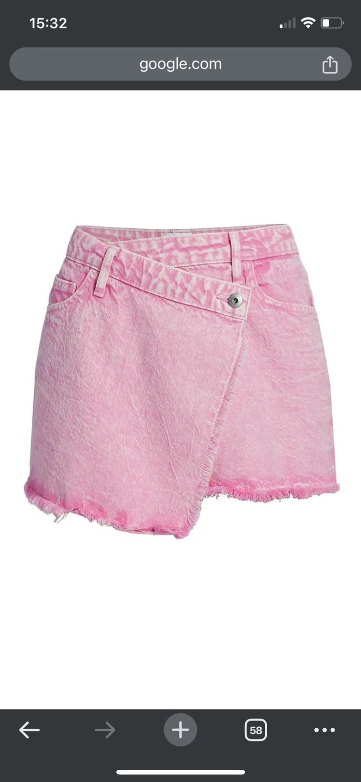 NWT Jonathan Simkhai Pink Jean Skirt sz 29