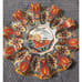 Prepara Taco Carousel Holder Floral 12 Fits 10 Tacos Plate Colorful NWT NEW