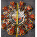 Prepara Taco Carousel Holder Floral 12 Fits 10 Tacos Plate Colorful NWT NEW