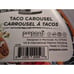 Prepara Taco Carousel Holder Floral 12 Fits 10 Tacos Plate Colorful NWT NEW