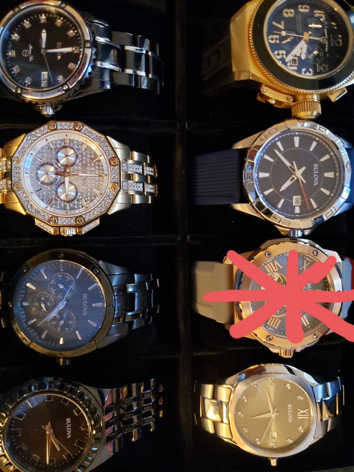 Watch collection bulovas , Swiss legend, galaxy 42mm, with watch box