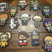 Danganronpa sprite pearler bead figures