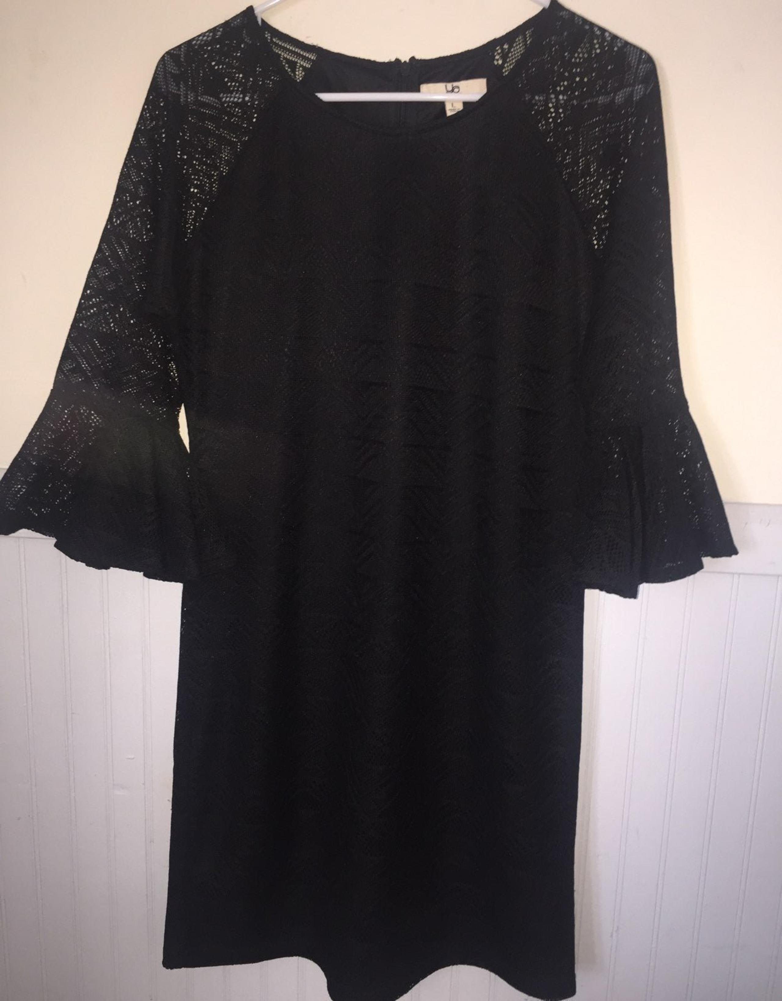 Yas Los Angeles Black Lace Dress Sz Large