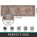 Boho Rug Runner 2x6, Non Slip Hallway Runner Rug Faux Wool Soft Fuzzy Rug, Washa