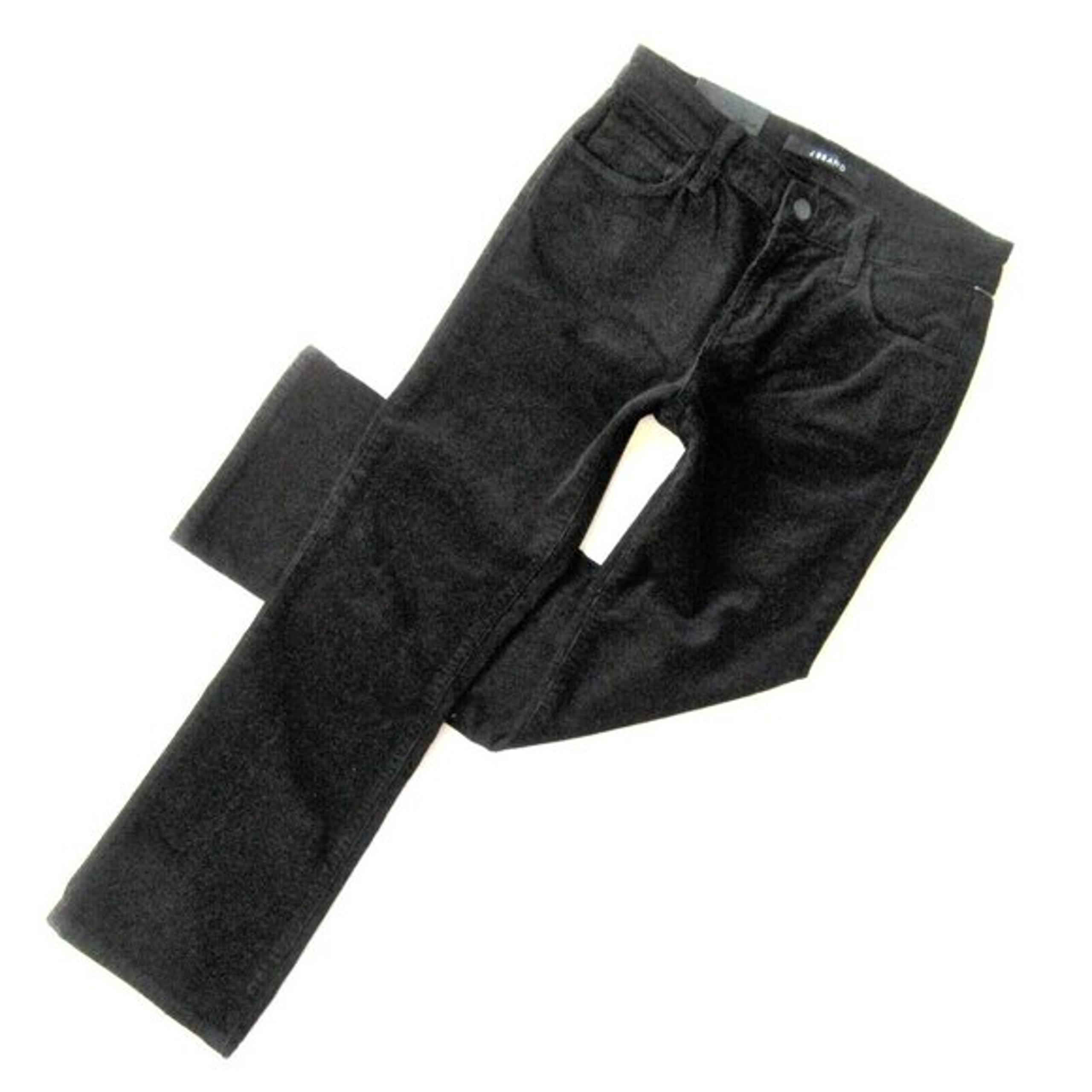 NWT J Brand Selena Bootcut in Black Mid-Rise Skinny Crop Stretch Corduroy 24