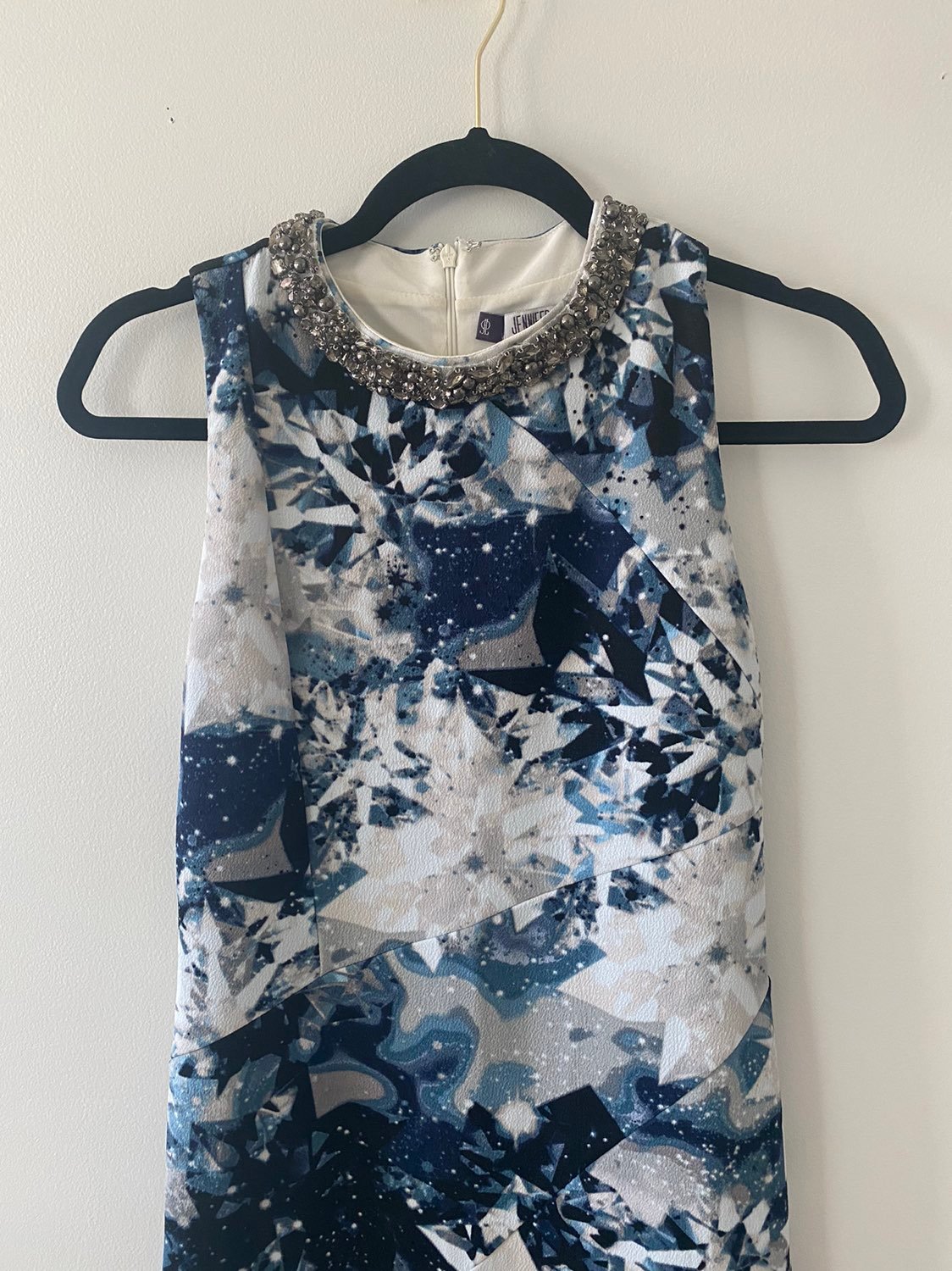 Blue midi dress