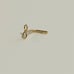 Solid 14kt gold nose piercing with gold infitnity sing 20 gauge New