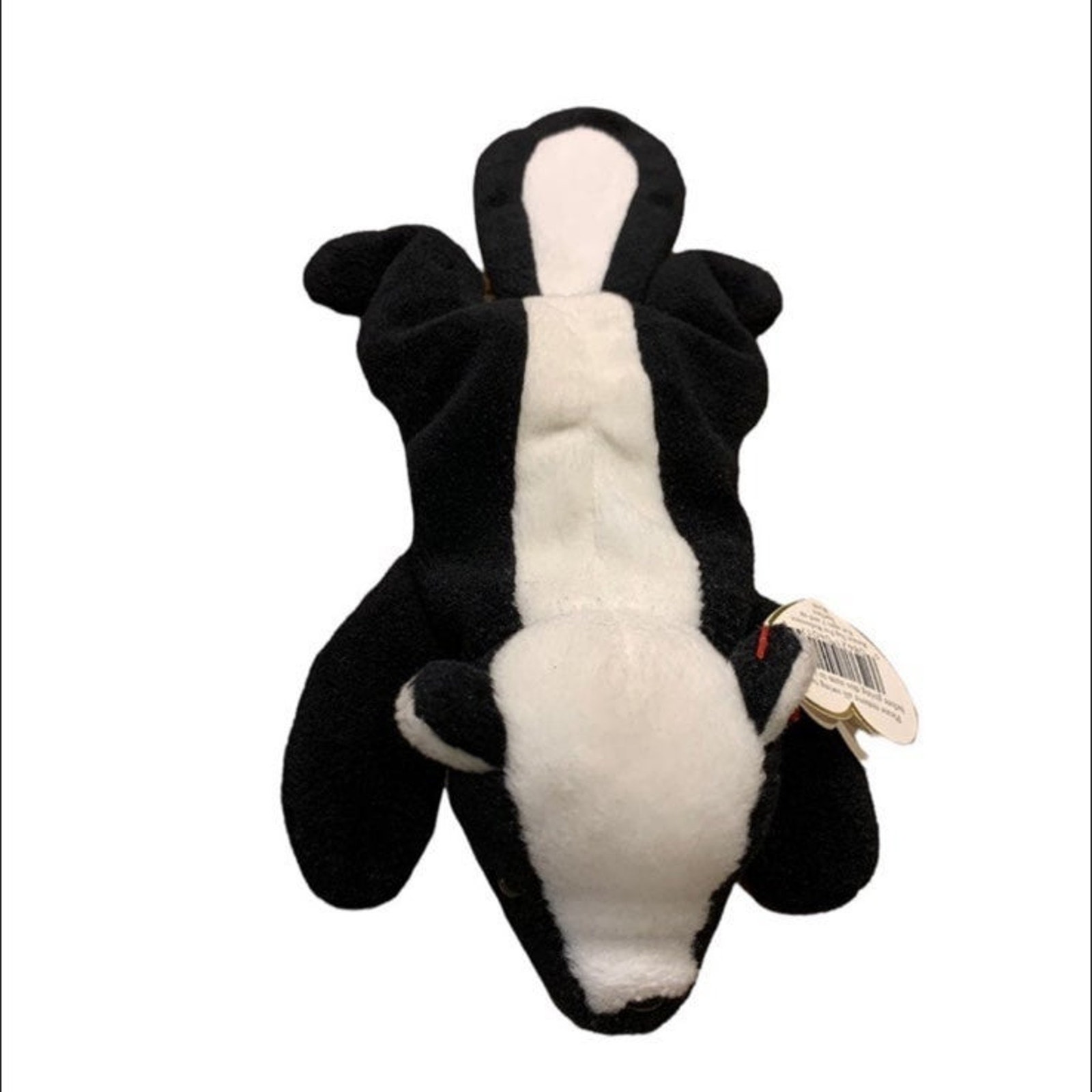 RETIRED Ty beanie babies STINKY the Skunk 1995 4th Gen Rare Errors PVC Pellets