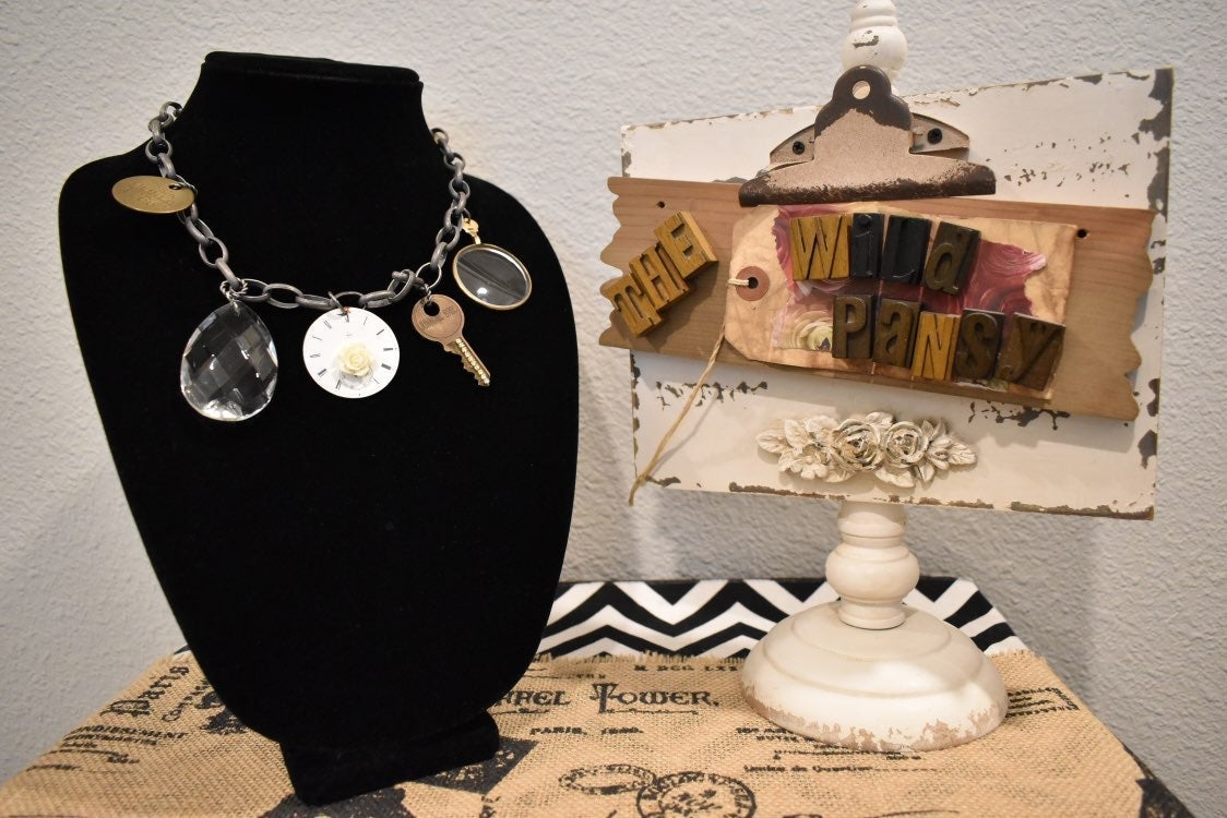 Vintage Optic Glass Necklace
