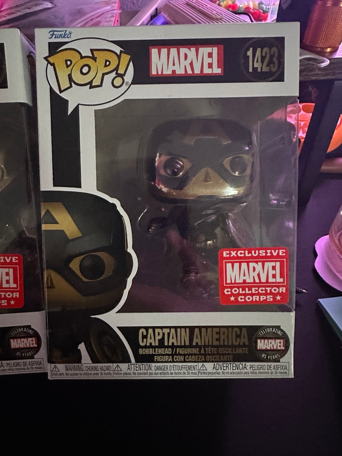 Funko POP! Iron Man #1424 Captain America #1423 & Iron Man #1424