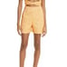 Autumn Adeigbo Orange Spot Liadan Floral Puff Sleeve Cutout Romper