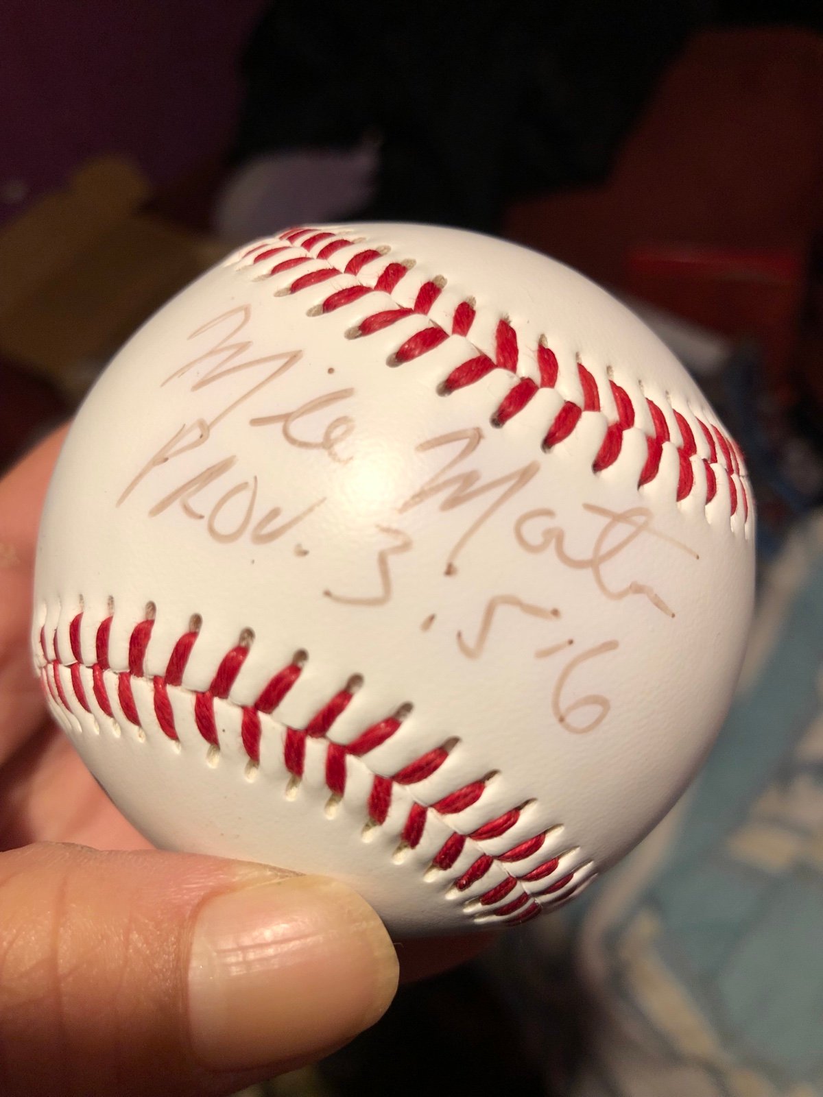 Signed Baseball auto
