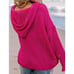 Hollow Out Long Sleeve Crochet Sweater Hoodie Top