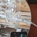 24% Lead Crystal Hand-Blown Glass Champagne Flutes - Pair - 6-Sided Stem