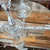 24% Lead Crystal Hand-Blown Glass Champagne Flutes - Pair - 6-Sided Stem