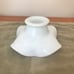 Fenton Art Glass White Milk Glass Bluebirds Swirl Bowl Candy Dish 6 w x 3 h