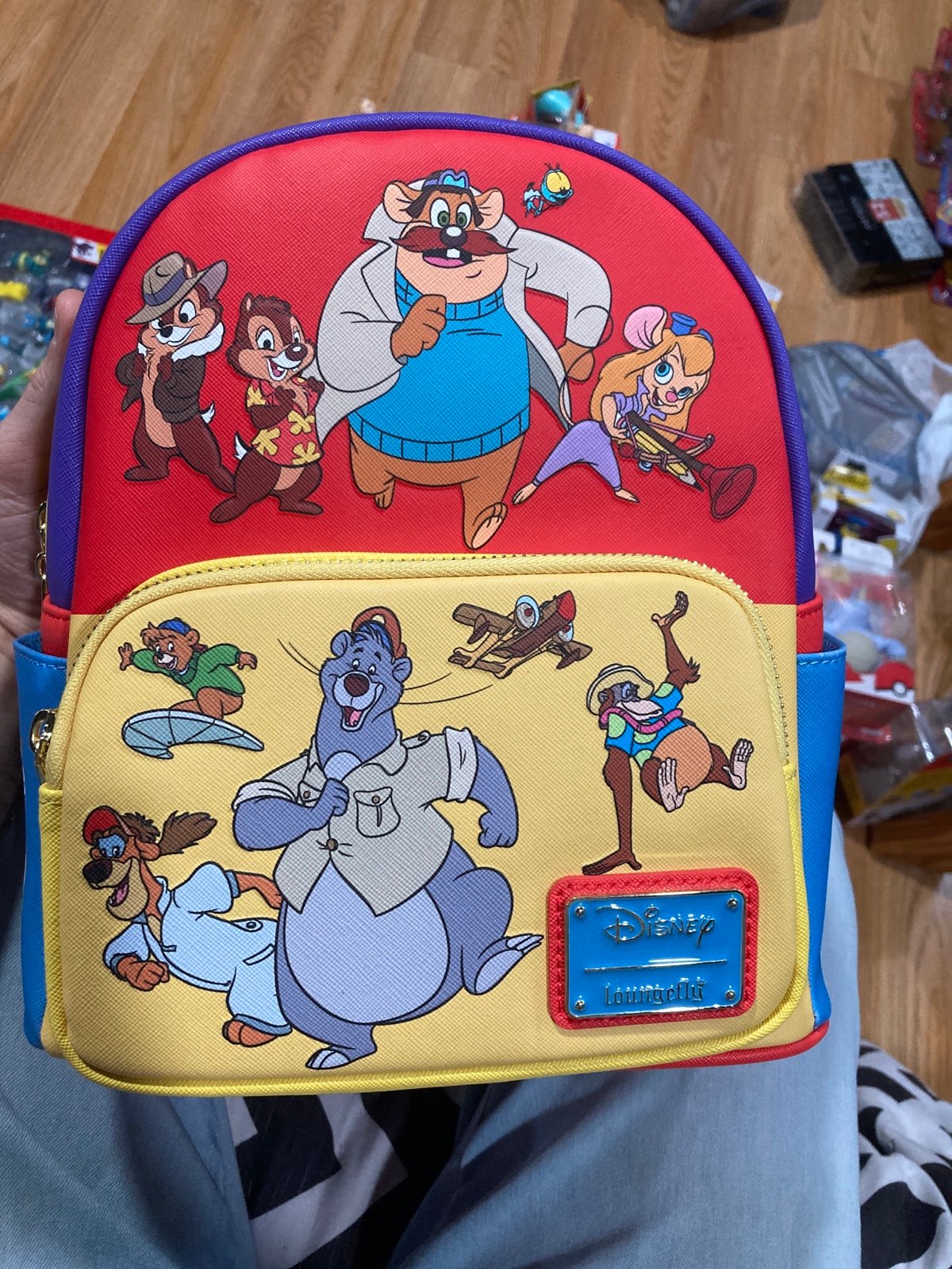 Loungefly Disney Afternoon Cartoons DuckTales Rescue Rangers Mini Backpack NWT