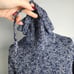 L.L. Bean Cotton Funnelneck Marled Blue Sweater | Women's Small