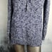 L.L. Bean Cotton Funnelneck Marled Blue Sweater | Women's Small