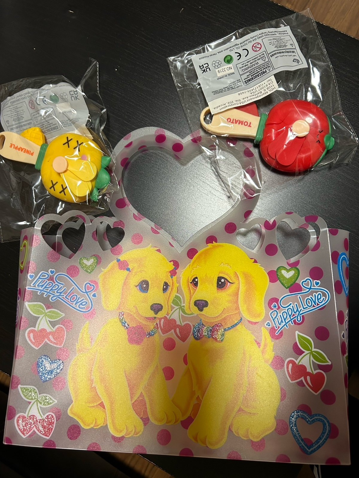 Children’s Tote Bag and 2 battery operated fruit themed fans
