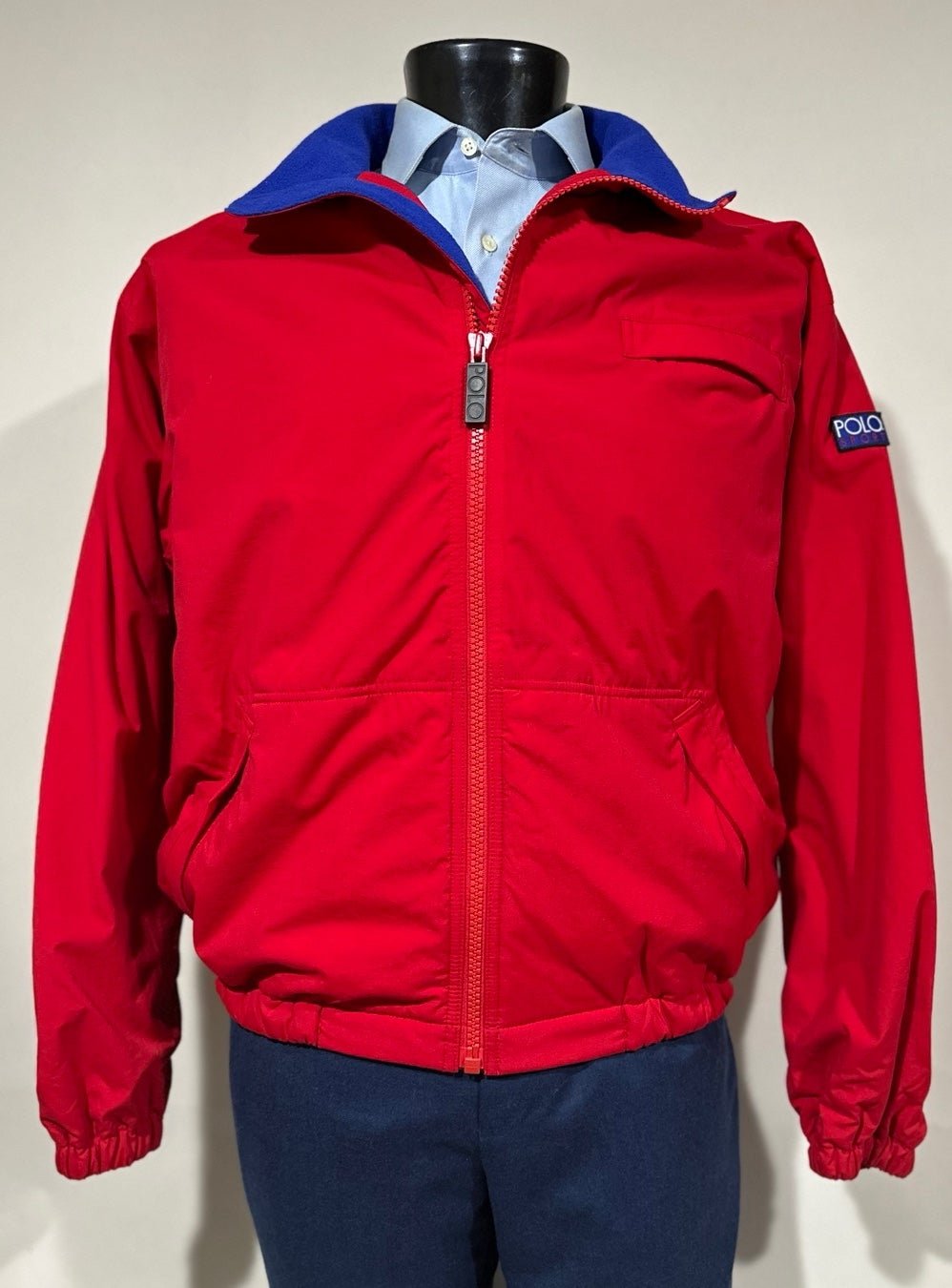 Vintage Polo Ralph Lauren “ Polo Sport” Red Nylon Bomber Jacket Men’s M